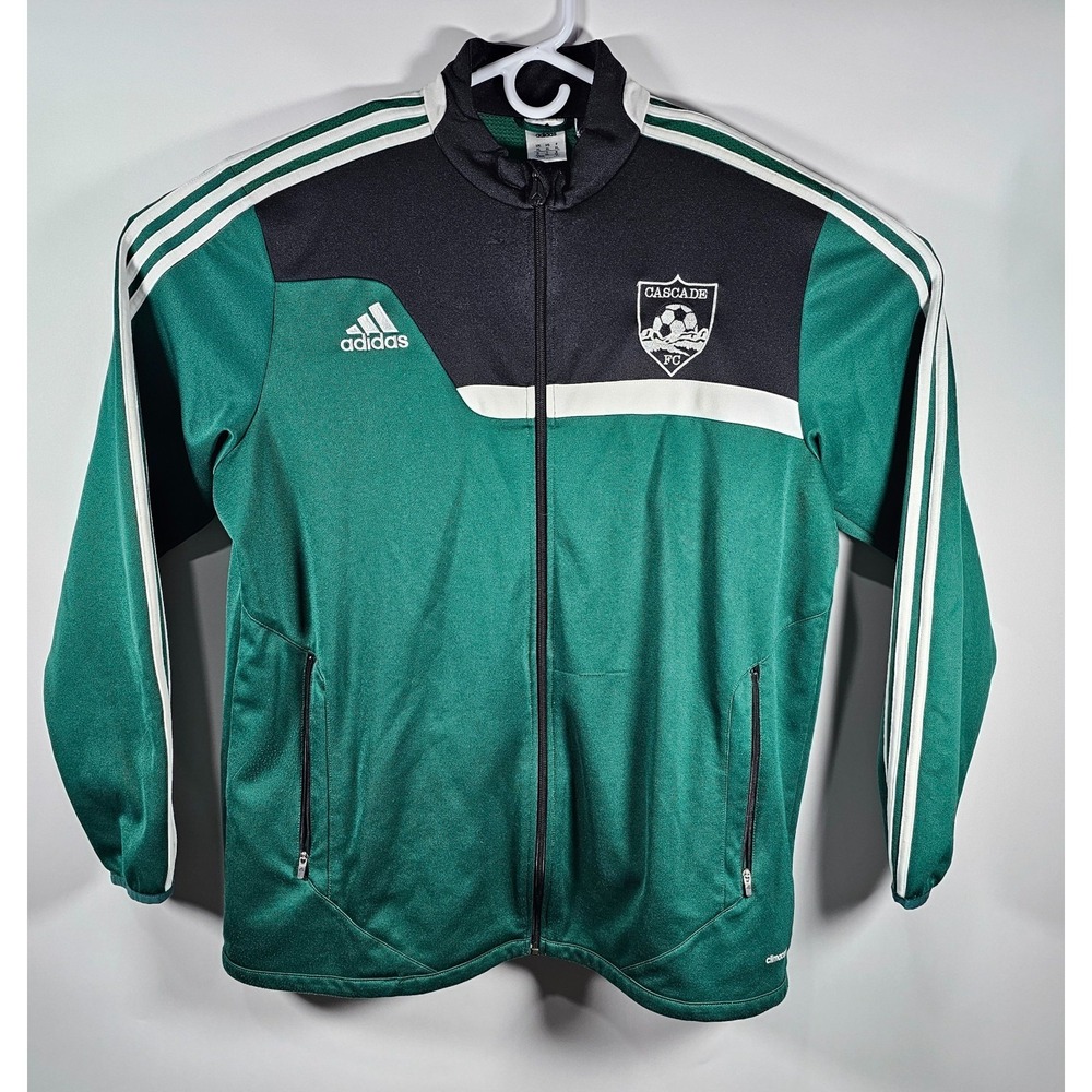 Adidas ClimaCool Cascade FC Men's XL Long Sleeve Full-Zip Soccer Jacket Green